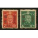 JAPON 1942 Yv. 318/9 SEGUNDA GUERRA MUNDIAL TOMA DE SIGAPUR SERIE COMPLETA DE ESTAMPILLAS NUEVAS CON GOMA